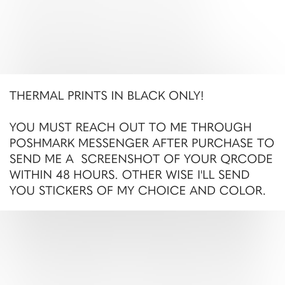 BUY NOW! Custom 100 Thermal Labels White 3x3 - Picture 5 of 7